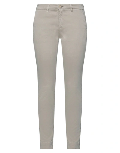 Shop Care Label Woman Pants Dove Grey Size 27 Cotton, Elastane
