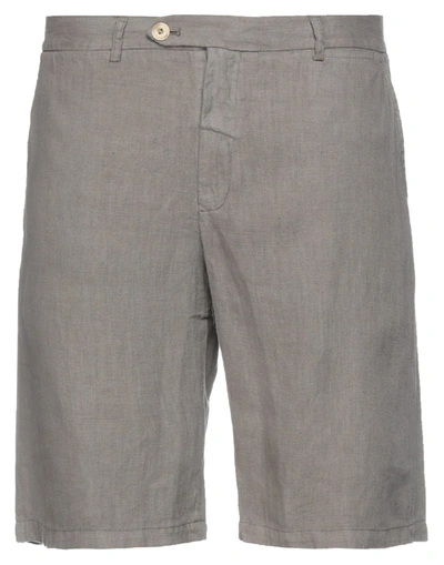 Shop Drumohr Man Shorts & Bermuda Shorts Khaki Size L Linen In Beige