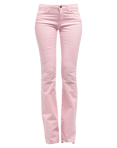 Shop Blugirl Blumarine Woman Denim Pants Pink Size 4 Cotton, Elastane