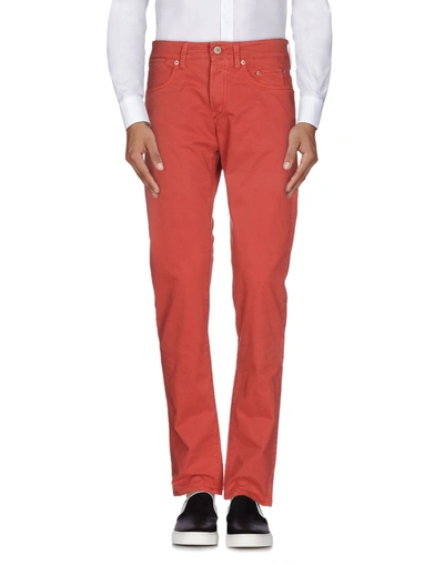 Shop Siviglia Man Pants Red Size 30 Cotton, Elastane