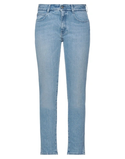 Shop Stella Mccartney Woman Jeans Blue Size 27 Cotton, Elastane