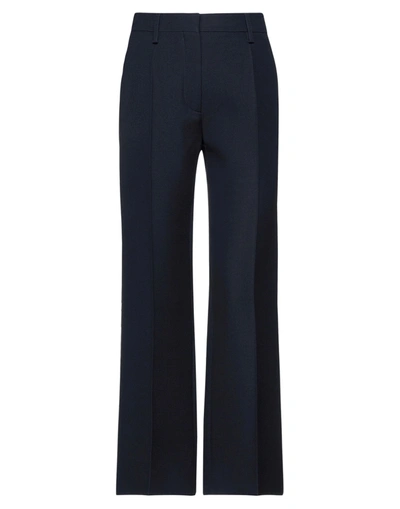 Shop Valentino Woman Pants Midnight Blue Size 6 Virgin Wool, Silk