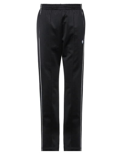 Shop Marcelo Burlon County Of Milan Marcelo Burlon Man Pants Black Size S Polyester, Cotton
