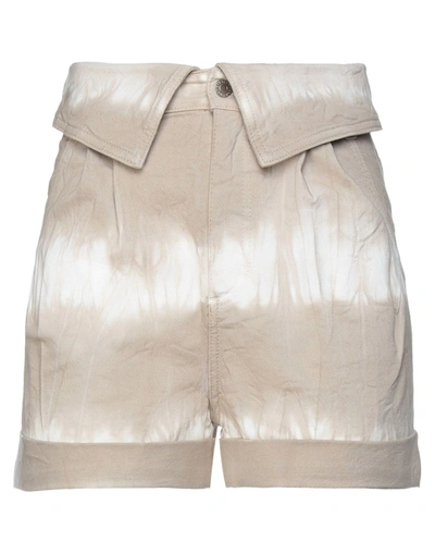 Shop Stella Mccartney Woman Shorts & Bermuda Shorts Beige Size 27 Cotton, Elastane
