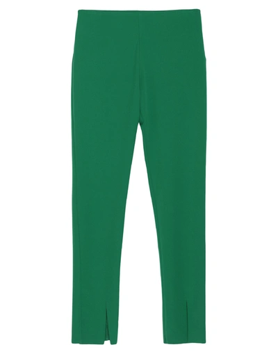 Shop Akep Woman Pants Green Size 10 Polyester, Elastane