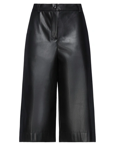 Shop Semicouture Cropped Pants In Black
