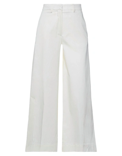 Shop L'autre Chose L' Autre Chose Woman Pants Ivory Size 6 Lyocell, Cotton, Elastane In White