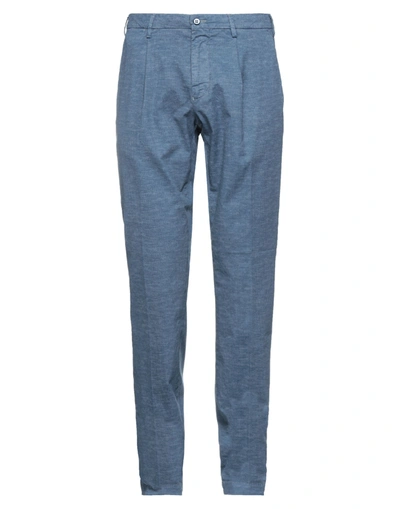Shop Mason's Man Pants Slate Blue Size 36 Cotton, Elastane