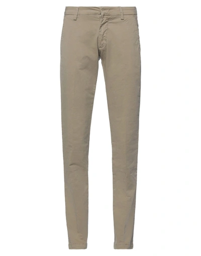Shop Massimo Brunelli Man Pants Khaki Size 29 Cotton, Elastane In Beige