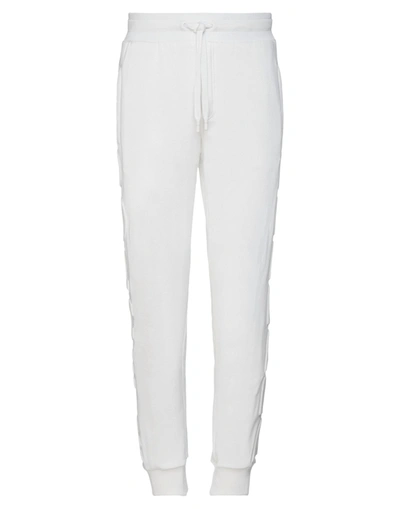 Shop Dolce & Gabbana Man Pants White Size 36 Cotton, Elastane