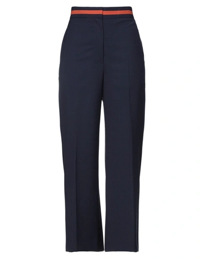Shop Paul Smith Woman Pants Midnight Blue Size 2 Polyester, Wool, Elastane