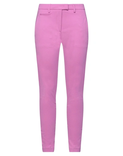 Shop Dondup Woman Pants Mauve Size 31 Viscose, Polyamide, Elastane In Purple