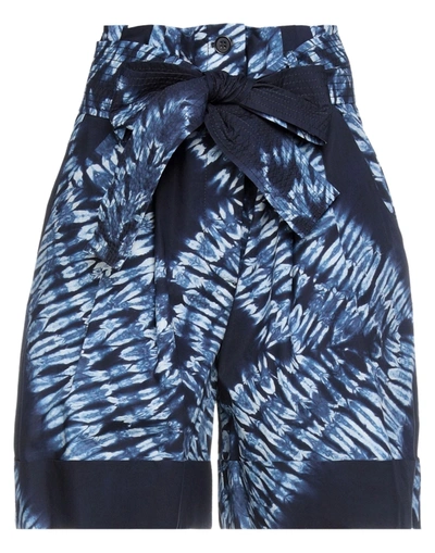 P.a.r.o.s.h Printed Poplin Shorts  Nd Parosh Donna Xs In Blue