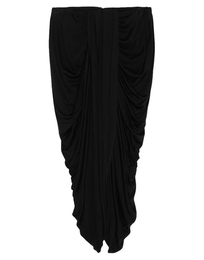 Shop Isabel Marant Woman Midi Skirt Black Size 8 Viscose, Silk