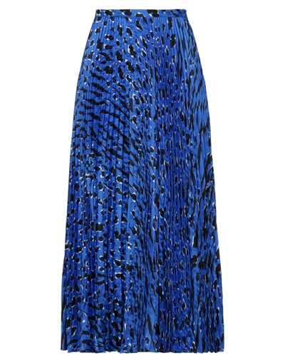 Shop Valentino Long Skirts In Blue