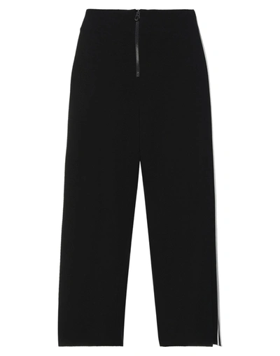 Shop Pianurastudio Woman Cropped Pants Black Size 6 Viscose, Polyamide, Rubber