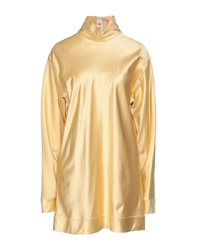 Shop Marni Woman Top Light Yellow Size 8 Viscose, Cotton, Linen