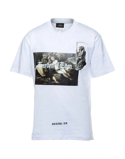 Shop Ihs Man T-shirt White Size Xxs Cotton