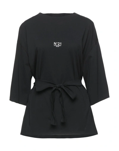 Shop Ndegree21 Woman T-shirt Black Size 4 Cotton