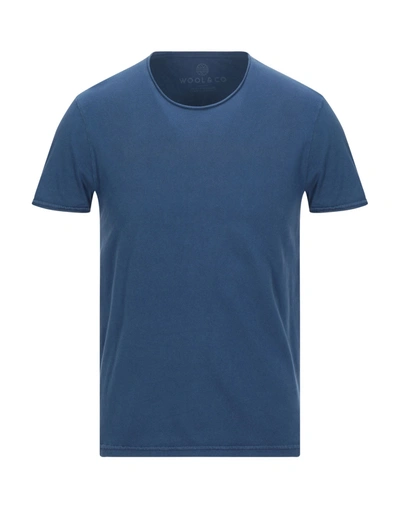 Shop Wool & Co T-shirts In Dark Blue