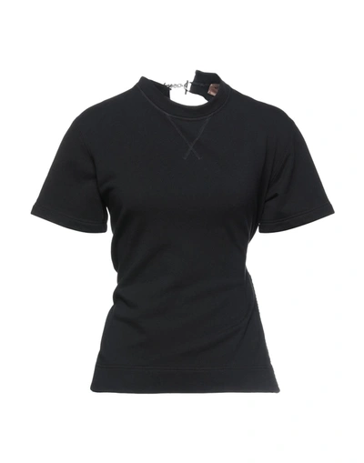 Shop Ndegree21 Woman T-shirt Black Size 2 Cotton, Aluminum, Brass