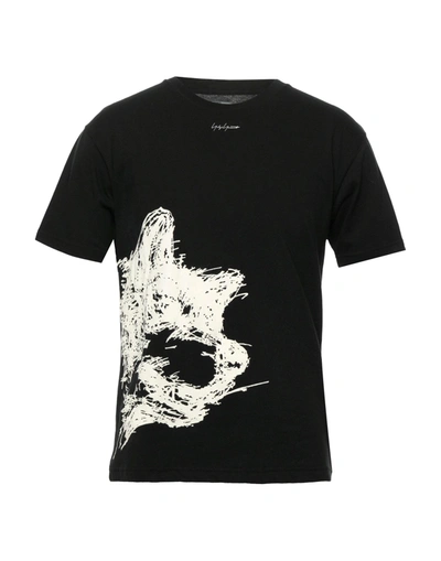 Shop Yohji Yamamoto T-shirts In Black