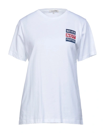 Shop Malaika Raiss Woman T-shirt White Size L Cotton
