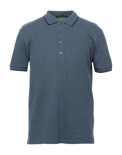 Shop Drykorn Polo Shirts In Dark Blue