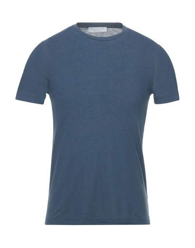 Shop Filippo De Laurentiis T-shirts In Slate Blue
