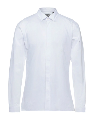 Shop Frankie Morello Man Shirt White Size S Cotton, Elastane