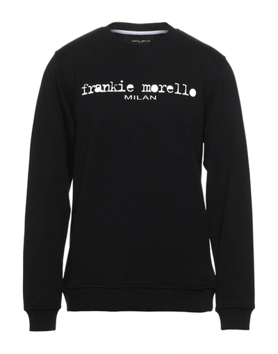 Shop Frankie Morello Man Sweatshirt Black Size S Cotton