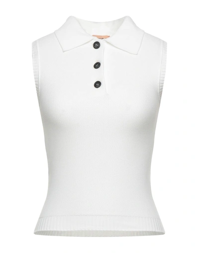Shop Ndegree21 Woman Sweater White Size 8 Polyamide