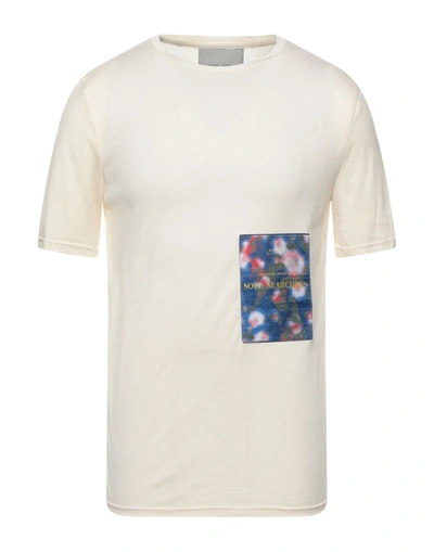 Shop Frankie Morello T-shirts In Ivory