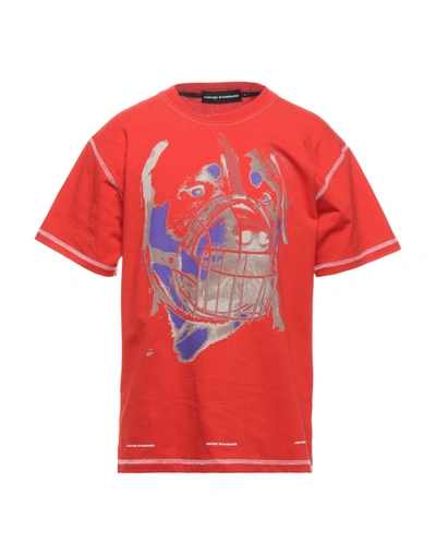 Shop United Standard T-shirts In Red