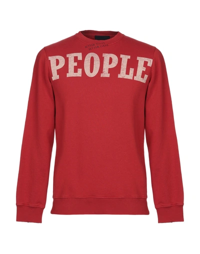 Shop People (+)  Sweatshirts In Red