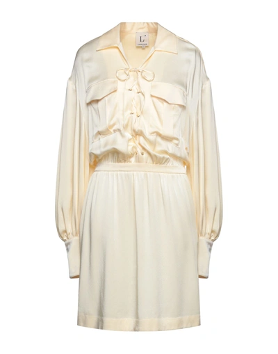 Shop L'autre Chose L' Autre Chose Woman Midi Dress Ivory Size 6 Acetate, Viscose In White