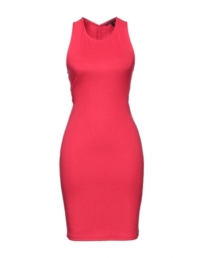 Shop Armani Exchange Woman Short Dress Red Size L Viscose, Polyamide, Elastane