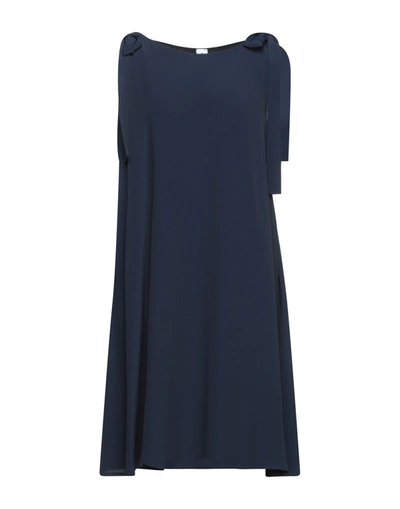 Shop 1-one Midi Dresses In Dark Blue