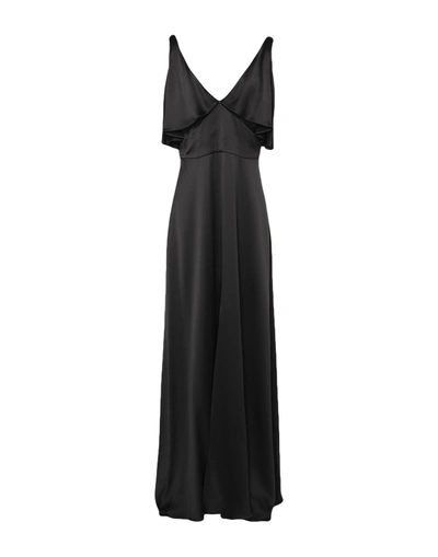 Shop Temperley London Woman Maxi Dress Black Size 12 Acrylic, Viscose, Elastane