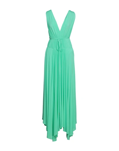 Shop Space Simona Corsellini Long Dresses In Light Green