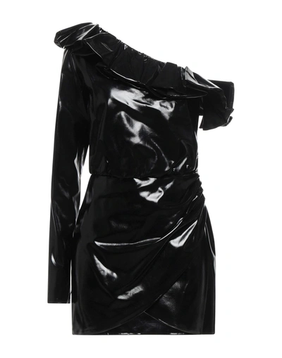 Shop Amen Woman Mini Dress Black Size 8 Polyurethane