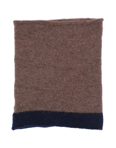 Shop Alessia Santi Woman Scarf Brown Size - Alpaca Wool, Polyamide, Elastane