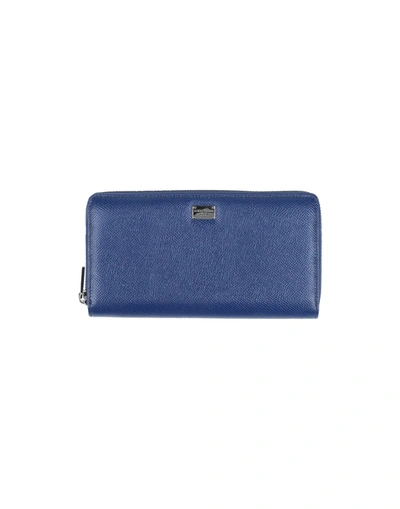 Shop Dolce & Gabbana Wallets In Blue