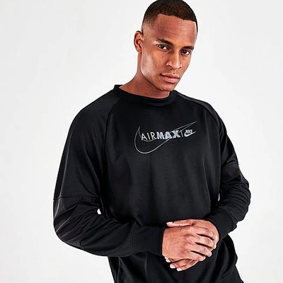 Nike Men's Air Max Pullover Sweatshirt In Black/black/black | ModeSens