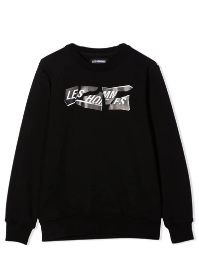 Shop Les Hommes Sweatshirt With Print In Nera