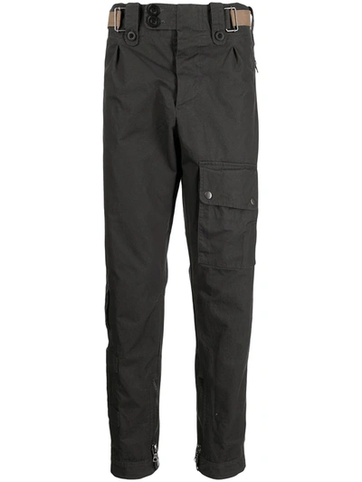 Shop N•peal Straight Leg Combat Trousers In Grey