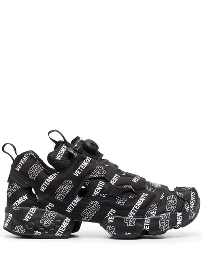 Vetements Black Reebok Edition Star Wars Instapump Fury Sneakers | ModeSens