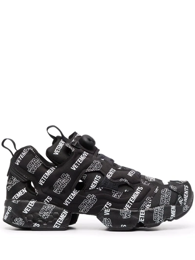 Shop Vetements Starwars Instapump Fury Sneakers In Schwarz