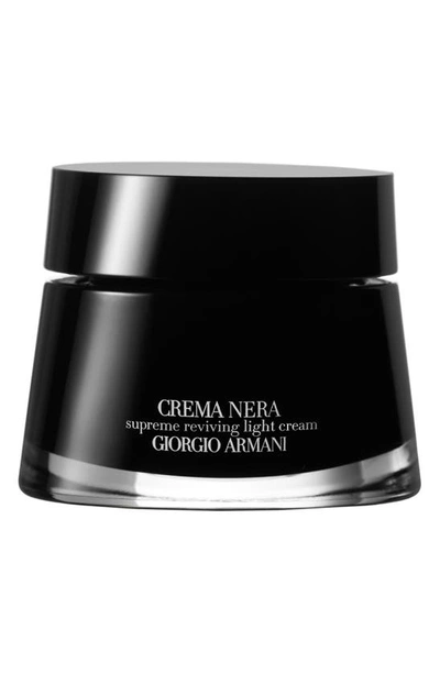 Shop Giorgio Armani Crema Nera Supreme Lightweight Reviving Anti-aging Face Cream
