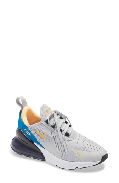 Shop Nike Air Max 270 Sneaker In Grey Fog/ Melon Tint/ Navy